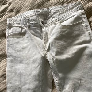 Free people white jeans size 31 Long